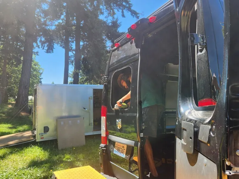 Van build in Bellingham